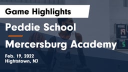 Peddie School vs Mercersburg Academy Game Highlights - Feb. 19, 2022