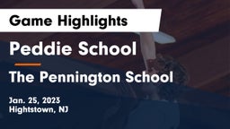 Peddie School vs The Pennington School Game Highlights - Jan. 25, 2023