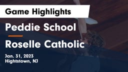 Peddie School vs Roselle Catholic Game Highlights - Jan. 31, 2023