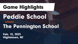 Peddie School vs The Pennington School Game Highlights - Feb. 15, 2023