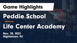 Peddie School vs Life Center Academy Game Highlights - Nov. 28, 2023
