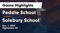 Peddie School vs Solebury School Game Highlights - Dec. 1, 2023