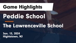 Peddie School vs The Lawrenceville School Game Highlights - Jan. 13, 2024