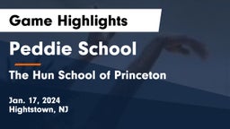 Peddie School vs The Hun School of Princeton Game Highlights - Jan. 17, 2024