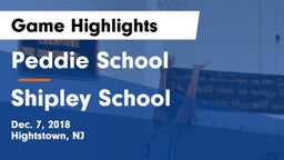 Peddie School vs Shipley School Game Highlights - Dec. 7, 2018
