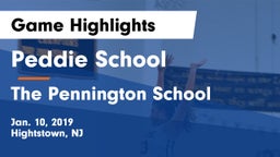 Peddie School vs The Pennington School Game Highlights - Jan. 10, 2019