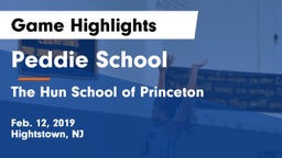 Peddie School vs The Hun School of Princeton Game Highlights - Feb. 12, 2019