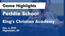 Peddie School vs King's Christian Academy Game Highlights - Dec. 6, 2019