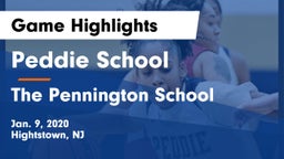 Peddie School vs The Pennington School Game Highlights - Jan. 9, 2020