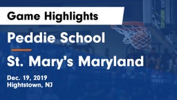 Peddie School vs St. Mary's Maryland Game Highlights - Dec. 19, 2019