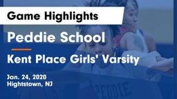 Peddie School vs Kent Place Girls' Varsity Game Highlights - Jan. 24, 2020