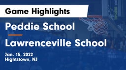 Peddie School vs Lawrenceville School Game Highlights - Jan. 15, 2022