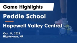Peddie School vs Hopewell Valley Central  Game Highlights - Oct. 14, 2022