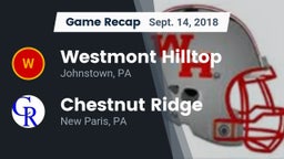 Recap: Westmont Hilltop  vs. Chestnut Ridge  2018