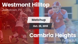 Matchup: Westmont Hilltop vs. Cambria Heights  2018