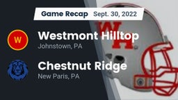 Recap: Westmont Hilltop  vs. Chestnut Ridge  2022