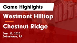 Westmont Hilltop  vs Chestnut Ridge  Game Highlights - Jan. 13, 2020