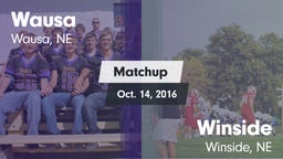 Matchup: Wausa  vs. Winside  2016