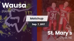 Matchup: Wausa  vs. St. Mary's  2017