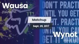 Matchup: Wausa  vs. Wynot  2017