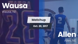 Matchup: Wausa  vs. Allen  2017