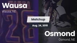 Matchup: Wausa  vs. Osmond  2018