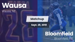 Matchup: Wausa  vs. Bloomfield  2018