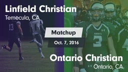 Matchup: Linfield Christian vs. Ontario Christian  2016