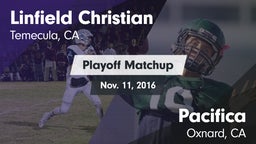 Matchup: Linfield Christian vs. Pacifica  2016