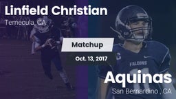 Matchup: Linfield Christian vs. Aquinas   2017