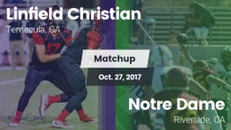Matchup: Linfield Christian vs. Notre Dame  2017