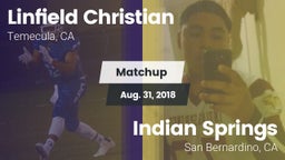 Matchup: Linfield Christian vs. Indian Springs  2018