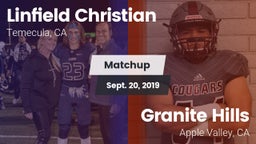 Matchup: Linfield Christian vs. Granite Hills  2019