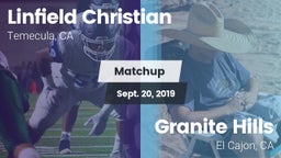 Matchup: Linfield Christian vs. Granite Hills  2019