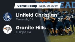 Recap: Linfield Christian  vs. Granite Hills  2019