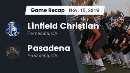 Recap: Linfield Christian  vs. Pasadena  2019