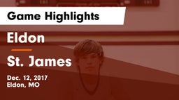 Eldon  vs St. James  Game Highlights - Dec. 12, 2017