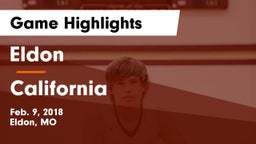 Eldon  vs California  Game Highlights - Feb. 9, 2018