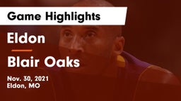 Eldon  vs Blair Oaks  Game Highlights - Nov. 30, 2021