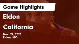 Eldon  vs California  Game Highlights - Nov. 27, 2023