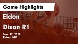 Eldon  vs Dixon R1 Game Highlights - Jan. 17, 2018