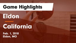 Eldon  vs California  Game Highlights - Feb. 1, 2018