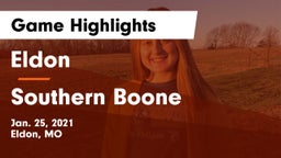 Eldon  vs Southern Boone  Game Highlights - Jan. 25, 2021