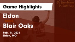 Eldon  vs Blair Oaks  Game Highlights - Feb. 11, 2021