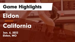 Eldon  vs California  Game Highlights - Jan. 6, 2022