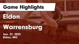 Eldon  vs Warrensburg  Game Highlights - Jan. 27, 2023