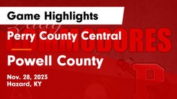 Perry County Central  vs Powell County  Game Highlights - Nov. 28, 2023