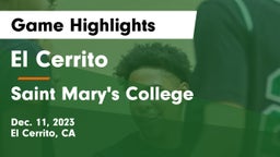 El Cerrito  vs Saint Mary's College  Game Highlights - Dec. 11, 2023