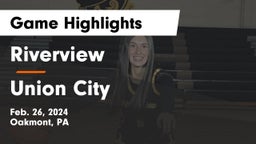 Riverview  vs Union City  Game Highlights - Feb. 26, 2024