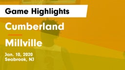 Cumberland  vs Millville  Game Highlights - Jan. 10, 2020